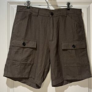 Tasso Elba Linen Cotton Blend Shorts Size 34